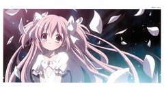 Anime anime girls flower petals mahou shoujo madoka magica 