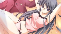 Anime anime girls galge meganekko panties