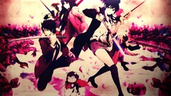 Anime anime girls girls with swords