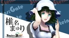 Anime anime girls green hair open mouth steins gate shiina 