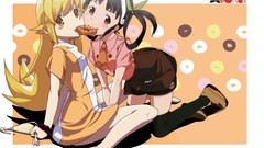 Anime anime girls hachikuji mayoi monogatari-series oshino 