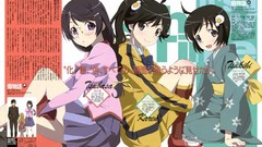 Anime anime girls hanekawa tsubasa araragi koyomi araragi karen 