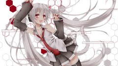 Anime anime girls hatsune miku nekomimi detached sleeves arms up