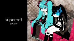 Anime anime girls hatsune miku vocaloid black rock shooter
