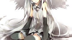 Anime anime girls hatsune miku vocaloid detached sleeves