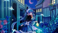 Anime anime girls hatsune miku vocaloid long hair fantasy art