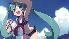 Anime anime girls hatsune miku vocaloid megurine luka kagamine 