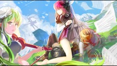 Anime anime girls hatsune miku vocaloid megurine luka kagamine 