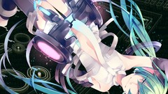 Anime anime girls hatsune miku vocaloid miku append