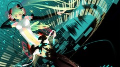 Anime anime girls hatsune miku vocaloid miku append Vocaloid 