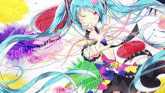 Anime anime girls hatsune miku vocaloid wink