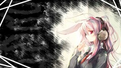 Anime anime girls headphones reisen udongein inaba touhou