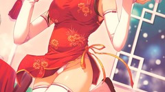 Anime anime girls hentai Chinese clothes chinese dress