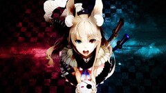 Anime anime girls heterochromia redjuice original characters