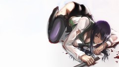 Anime anime girls highschool of the dead busujima saeko Simple 