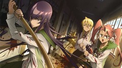 Anime anime girls highschool of the dead busujima saeko Takagi 