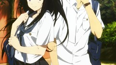 Anime anime girls hyouka chitanda eru Oreki Houtarou