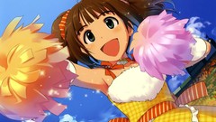 Anime anime girls idolmaster takatsuki yayoi cheerleaders 