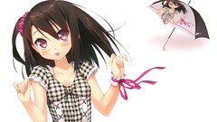 Anime anime girls illustrations Simple Background original 