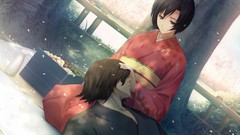 Anime anime girls innocent grey hentai Japanese clothes Kara no 