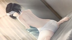 Anime anime girls innocent grey novel game cg panties topless 