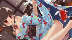 Anime anime girls Japanese clothes