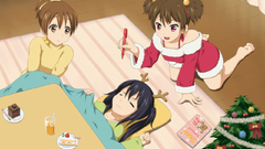Anime anime girls k - on nakano azusa hirasawa ui Christmas 