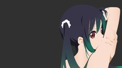 Anime anime girls k - on nakano azusa looking back Simple 