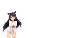 Anime anime girls k - on nakano azusa Simple Background