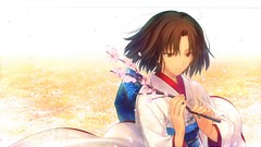 Anime anime girls kara no kyoukai ryougi shiki Japanese clothes