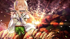 Anime anime girls kimono