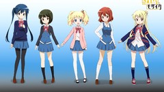 Anime anime girls kiniro mosaic kujou karen Inokuma Yuko 