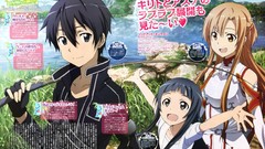 Anime anime girls kirigaya kazuto sword art online yuuki asuna