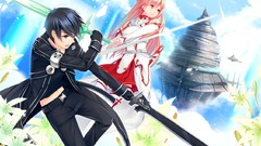 Anime anime girls kirigaya kazuto sword art online yuuki asuna 