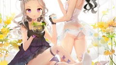 Anime anime girls lingerie