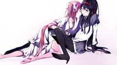 Anime anime girls mahou shoujo madoka magica akemi homura 