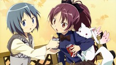 Anime anime girls mahou shoujo madoka magica sakura kyouko miki 