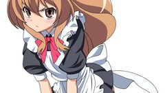 Anime anime girls maids toradora aisaka taiga Simple Background 