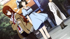 Anime anime girls makise kurisu shiina mayuri okabe rintarou 