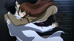 Anime anime girls makise kurisu steins gate okabe rintarou 