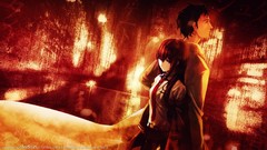 Anime anime girls makise kurisu steins gate okabe rintarou 