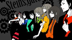 Anime anime girls makise kurisu steins gate shiina mayuri okabe 