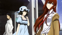 Anime anime girls makise kurisu steins gate shiina mayuri okabe 