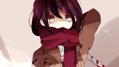 Anime anime girls mikasa ackerman shingeki no kyojin