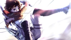 Anime anime girls mikasa ackerman shingeki no kyojin
