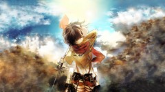 Anime anime girls mikasa ackerman shingeki no kyojin