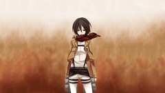 Anime anime girls mikasa ackerman shingeki no kyojin