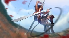 Anime anime girls mikasa ackerman shingeki no kyojin
