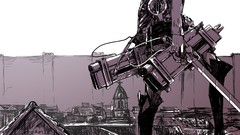 Anime anime girls mikasa ackerman shingeki no kyojin