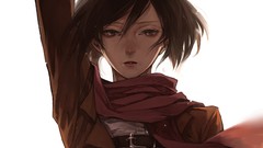 Anime anime girls mikasa ackerman shingeki no kyojin